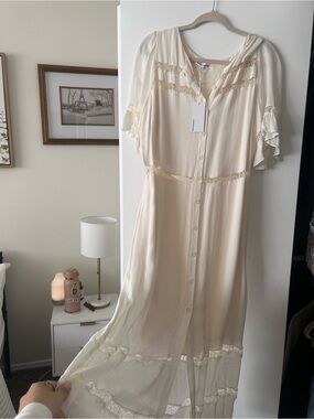 earl silk dress reformation Reformation Earl Silk Dress In Bonita
